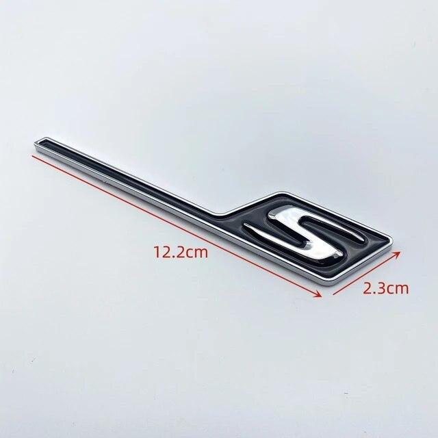 3D ABS Chrome Black Yellow Red Car Rear Trunk Badge Logo GT R S C Emblem For Mercedes AMG GTR GTC GTS C190 Car Stickers