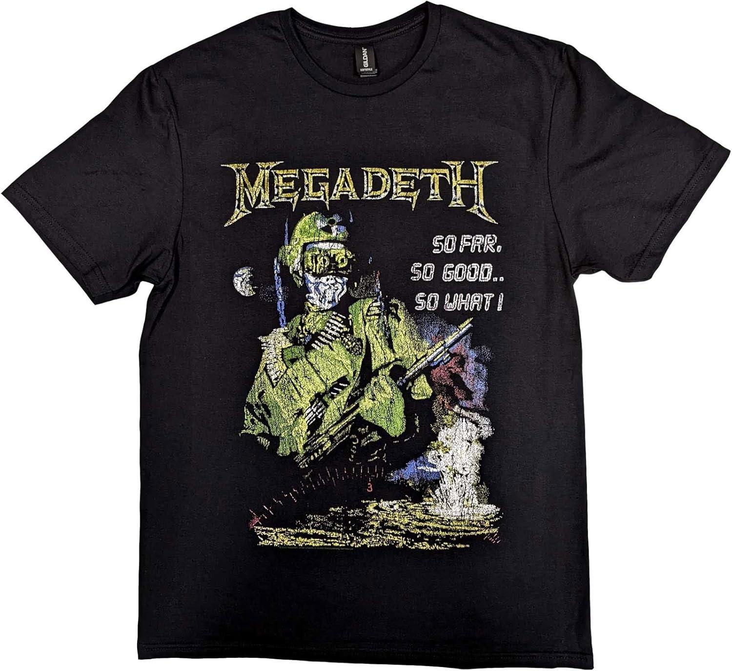 Megadeth Men s Sfsgsw Explosion Vintage T-Shirt X-Large Black XXXXXL чёрный