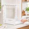 Adjustable Cabinet Organizer Rack Stable Under-Sink with Pull-out Basket