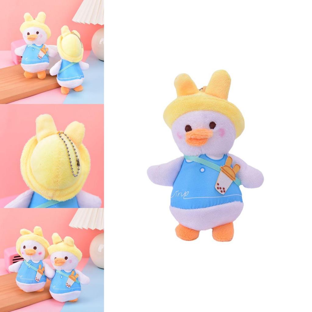 Adorable Japanese-style Plush Duck Keychain For Kids Soft Pp Cotton Toy