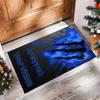 Tappeto Monster Energy Crystal Velvet, Tappetino Antiscivolo Personalizzato con Nome Testo per Arredamento Casa Regalo