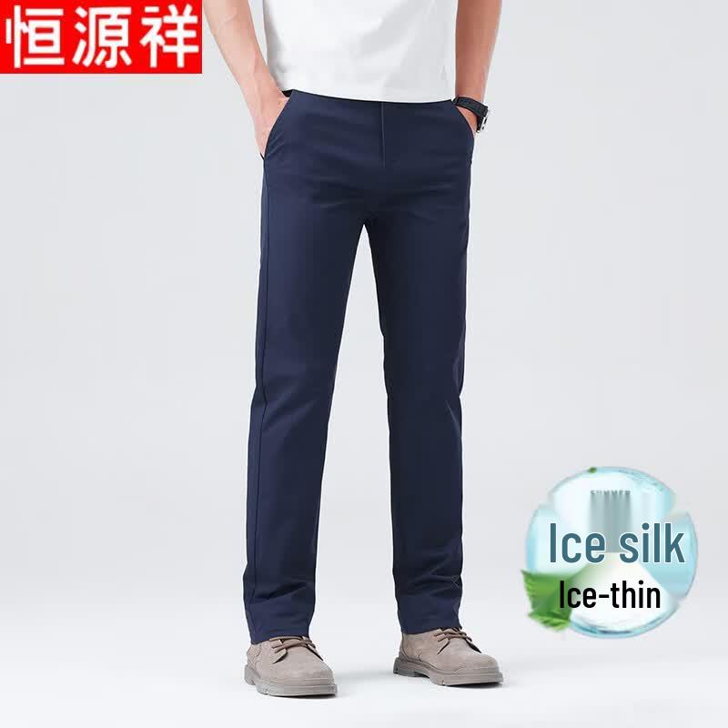 Hengyuanxiang Men s Straight-Leg Casual Pants 36