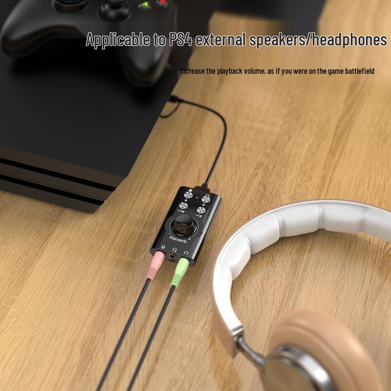 USB 7.1 Voice Changer: Male to Female, Loli Voice, Game or Live Streaming Compatible External Sound Card