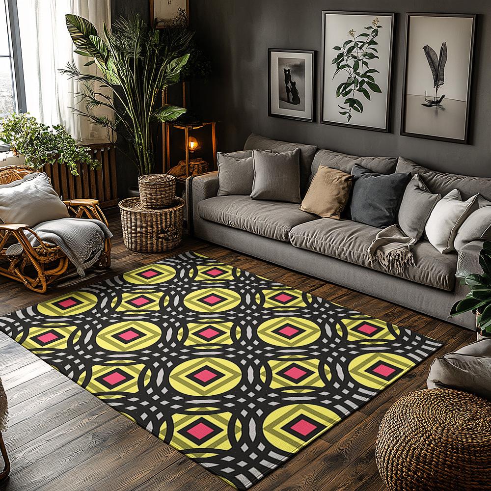 

Unique Carpet Pattern Area Rug Non-Slip Floor Mat Home Decor Living Room Entrance Door Mat Modern Abstract Design Indoor Outdoor 50x 80cm