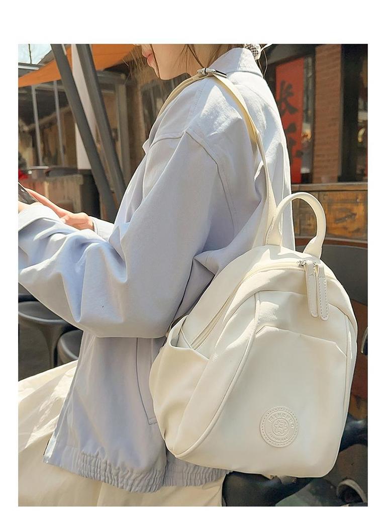 Spring Outing Women's Lightweight Multifunctional Backpack - Large Capacity, Double Shoulder, Casual Mommy Bag