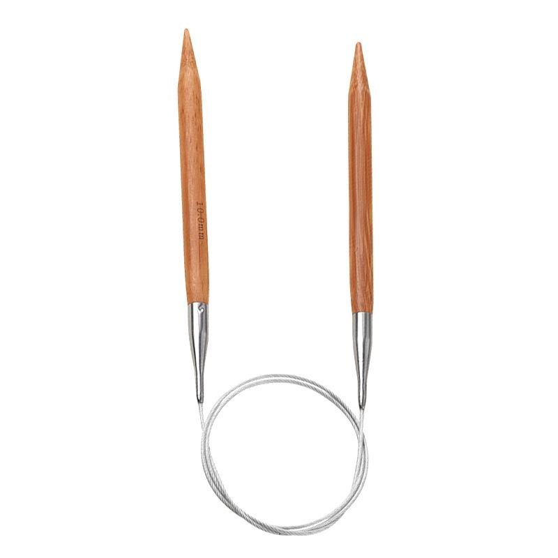 Bamboo & Steel Circular Knitting Needles Set for Sweaters, Scarves, and Sleeves