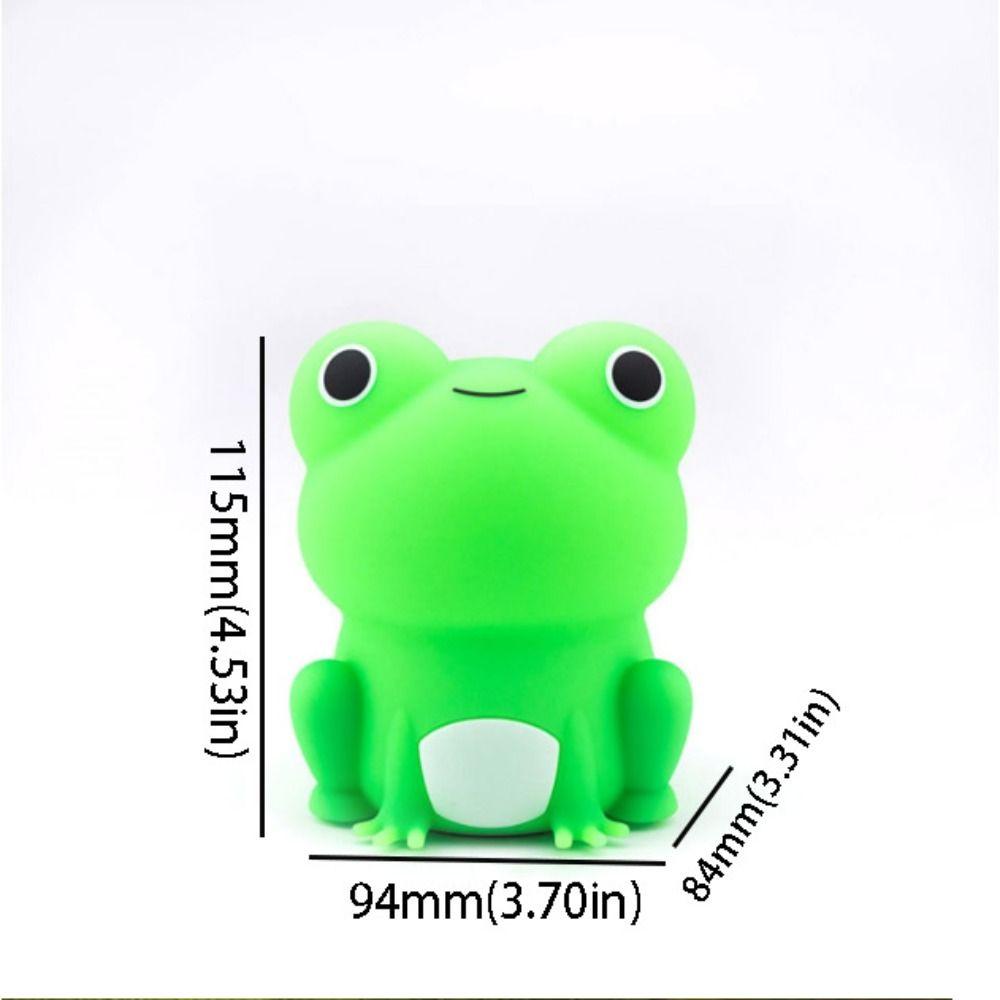 Dimmable Frog Night Light Soft Silicone Animal Night Light Bedside Lamp Children Room