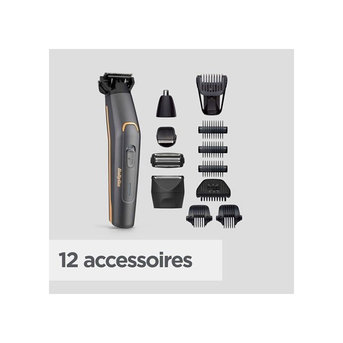 Erkek Tıraş Makinesi Babyliss MT987E Çok Amaçlı Tıraş Makinesi Graphite Precision 12'si 1 Arada