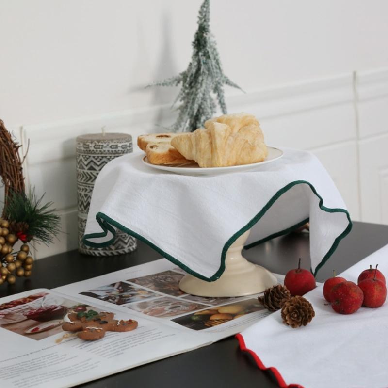 Set of 4 Cotton Dinner Napkins Cotton Cloth for Various Dining Occasion