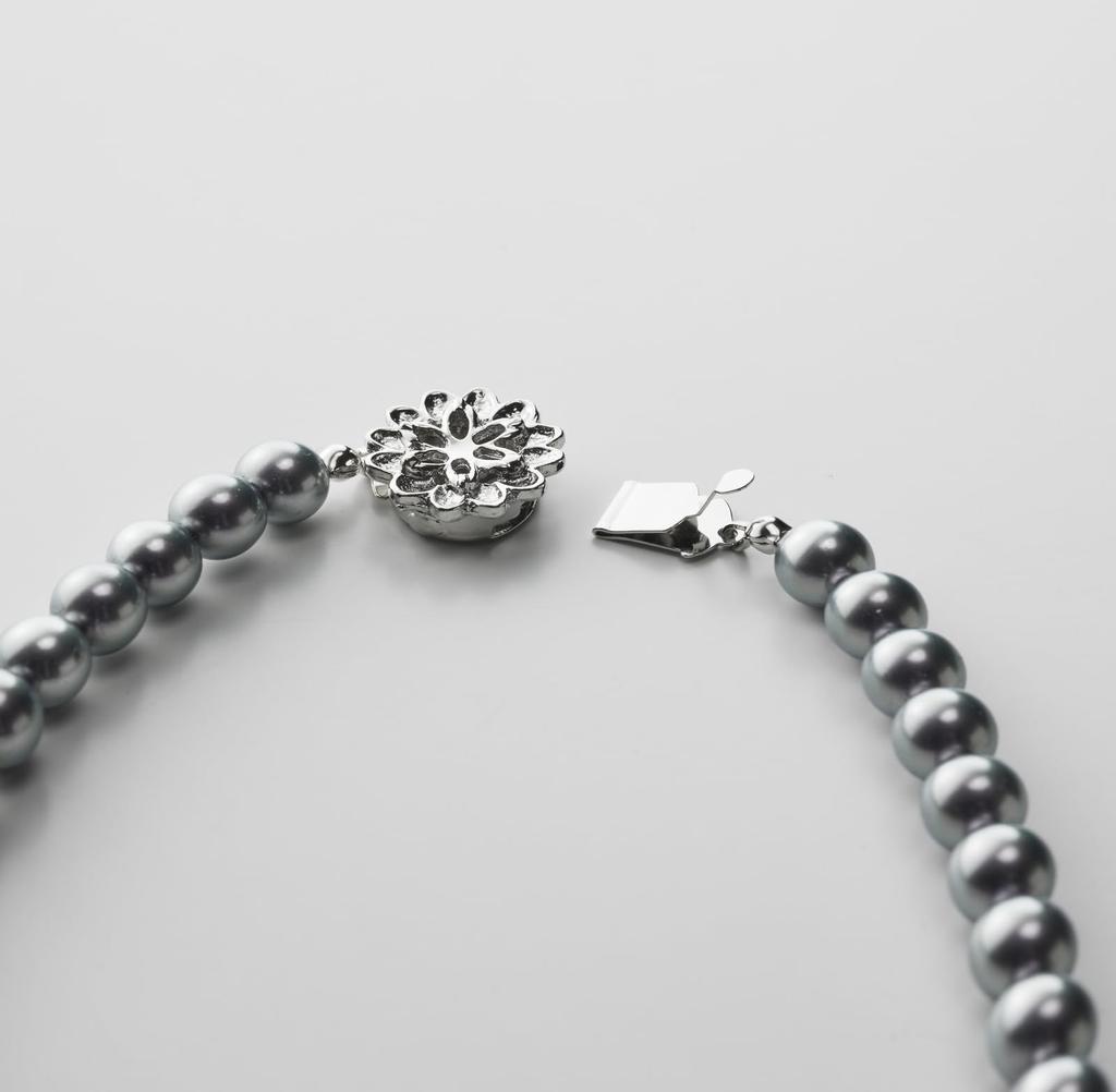 artificial pearls with a beautiful shine that is not inferior to real Pearl necklace for formal made in natural shell clasp 42cm aniva organic [Aniba