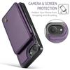 For iPhone 17e 16e Wallet Case PU Leather Flip Cover RFID Blocking Card Holder Magnetic Clasp Kickstand Shockproof Phone Case