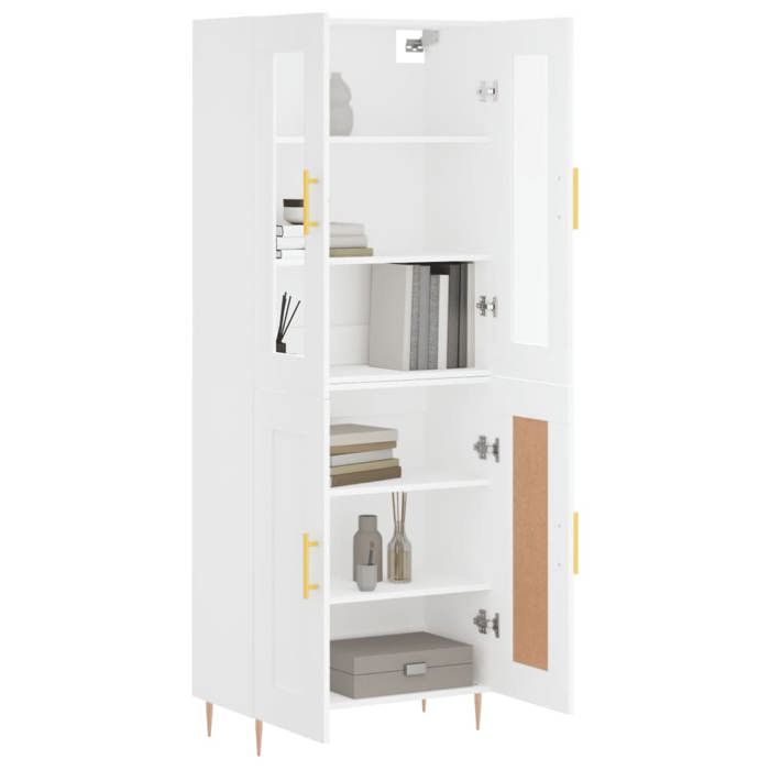 VidaXL Highboard White 69.5x34x180 Cm Engineered Wood 3198329