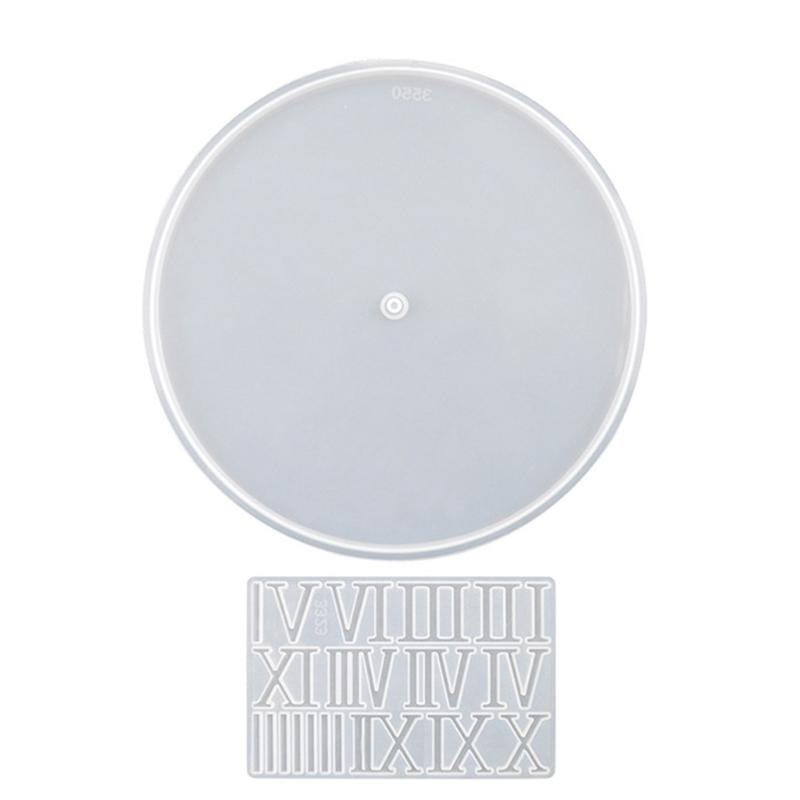 Clock Silicone Mold Clock Alarm Resin Mold Round Timer-Epoxy Casting Mold for DIY Resin Crafts Home Wall Decorations