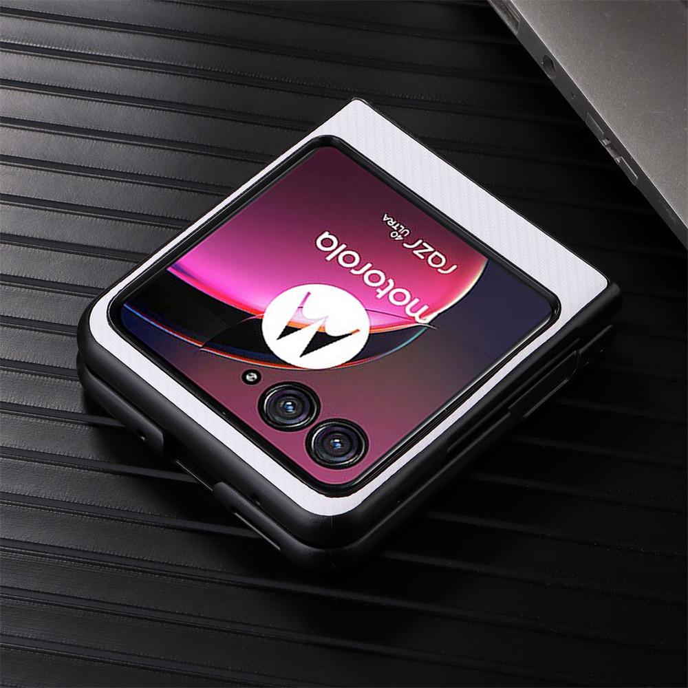 Motorola Razr40 Ultra Retro Leather Grain Protective Phone Case