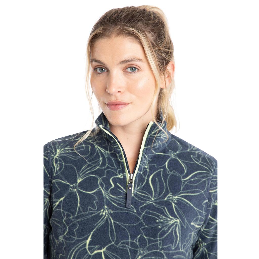 Weird Fish Womens/Ladies Reena Printed Quarter Zip Fleece Top
