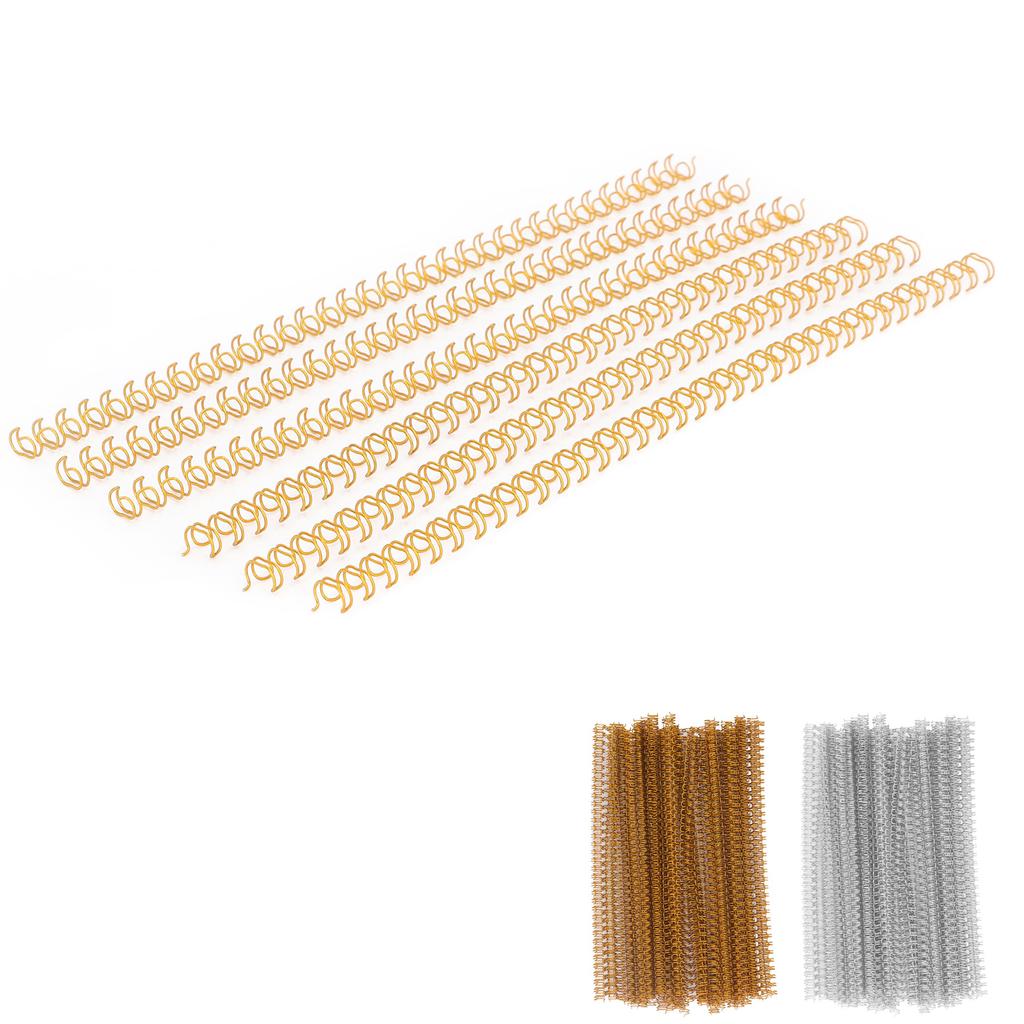 Double Loop Wire Binding Spine 20 Sheet Capacity 3:1 Pitch 34 Loop 6.4mm Diameter Set Kit for A4 Paper Loop Binding Wire