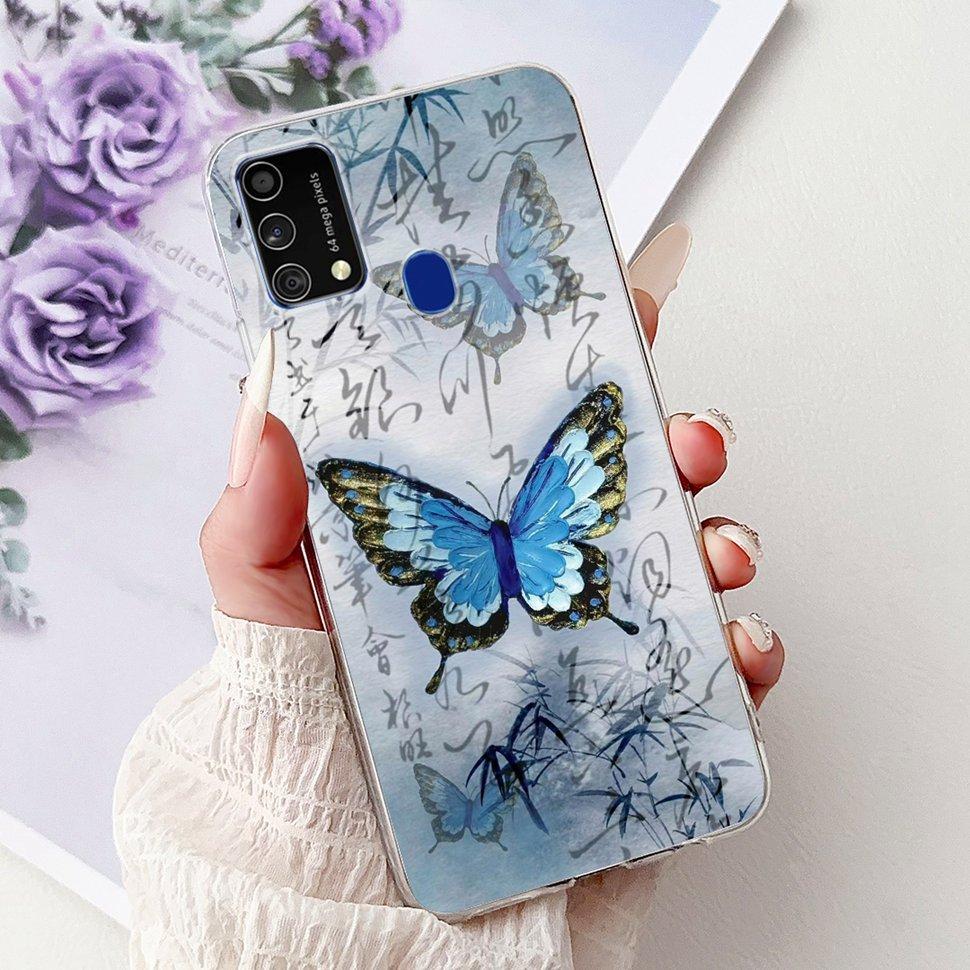 Cute Cat Caroon Cover For Samsung Galaxy A21s Case Soft Silicone Fundas Phone Cases For Samsung A 21s  A21s SM-A217F Full Bumper