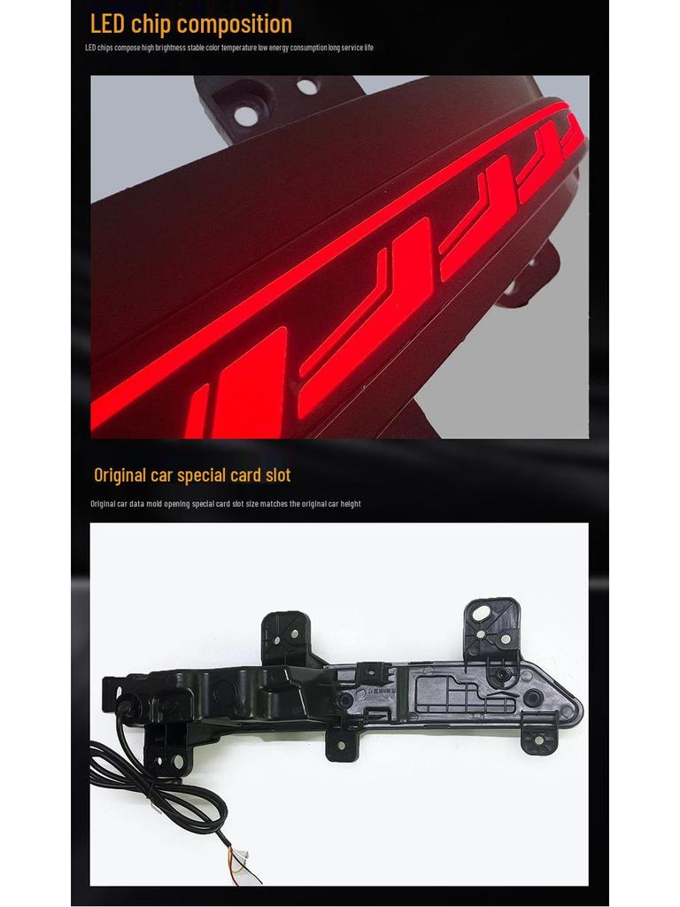 LED Flowing Rear Turn Signals for Geely Xingyue L 2021-2025: Modified Rear Bumper Warning Lights
