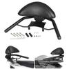 MSIZOY Motorcycle Backrest/Pandem Backrest for PCX125, PCX150, and PCX160 Models, with Sissy Bar and Tandem Bar, Black