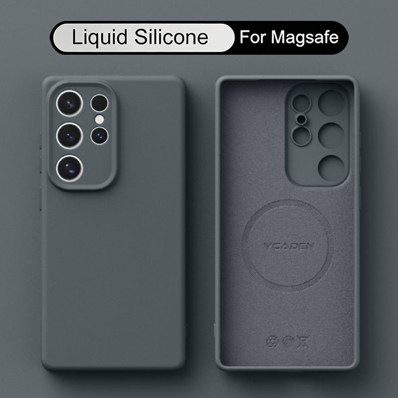 S26 Ultra Case Magnetic Liquid Silicone Soft Phone Cover Cases For Samsung S25 Ultra S26 S24 S23 S22 Plus A56 A55 A54 A16 5G