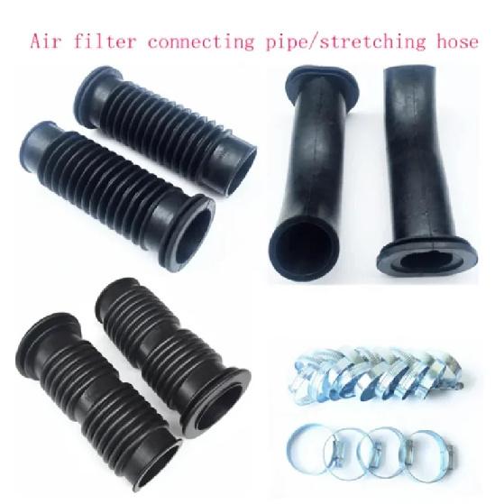 Motorcycle Modified Air Filter Connecting Tube Pedal Fit For GY6 Tricycle Go-kart Off-road ATV Stretch Hose NEW 1PC