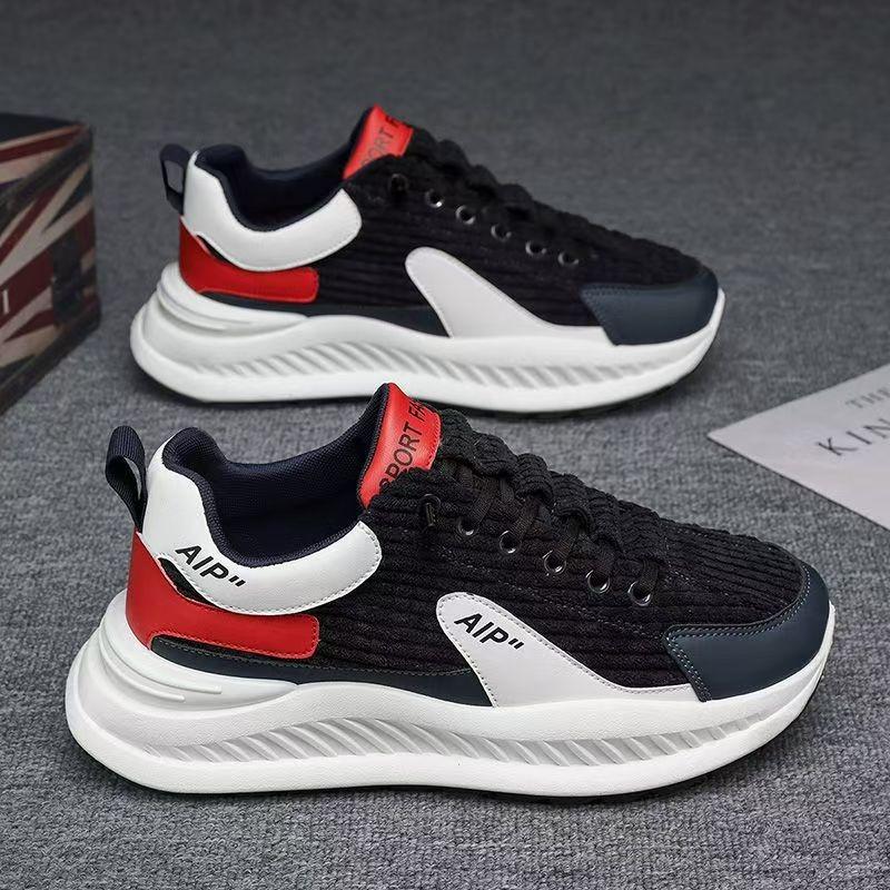 

Мужская мода повседневная обувь универсальная толстая трендовая обувь нескользящая платформа спортивный стиль 44