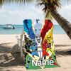 Customizable personalized beach towels Mighty Morphin Power Rangers themed designs.Suitable for the beach, yoga, sports;ideal as beach accessories