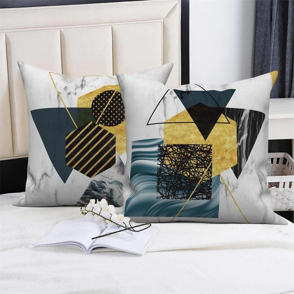 Throw Pillow Cover Home Car Office Decor Modern Style Geometric Pattern Decorative   Sofa Cushion