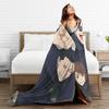 Gojo Satoru Jujutsu Kaisen Flannel Blanket Spring Super Soft Throw Blanket for Children Living Room Novelty Bedspread Bed Cover