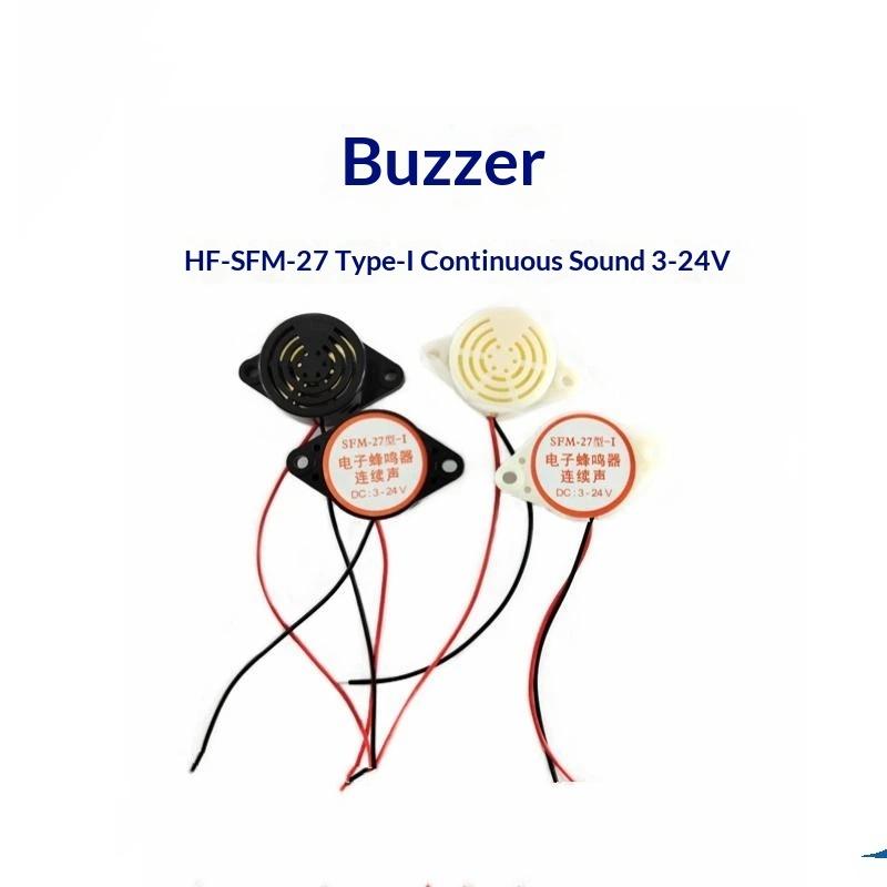 2Pcs Piezo Buzzer 3015B Dc3-24V Lead Alarm 12V Electronic Beep Buzzer 100Db Piezo Alarm Siren Continous Sound For Motorcycle