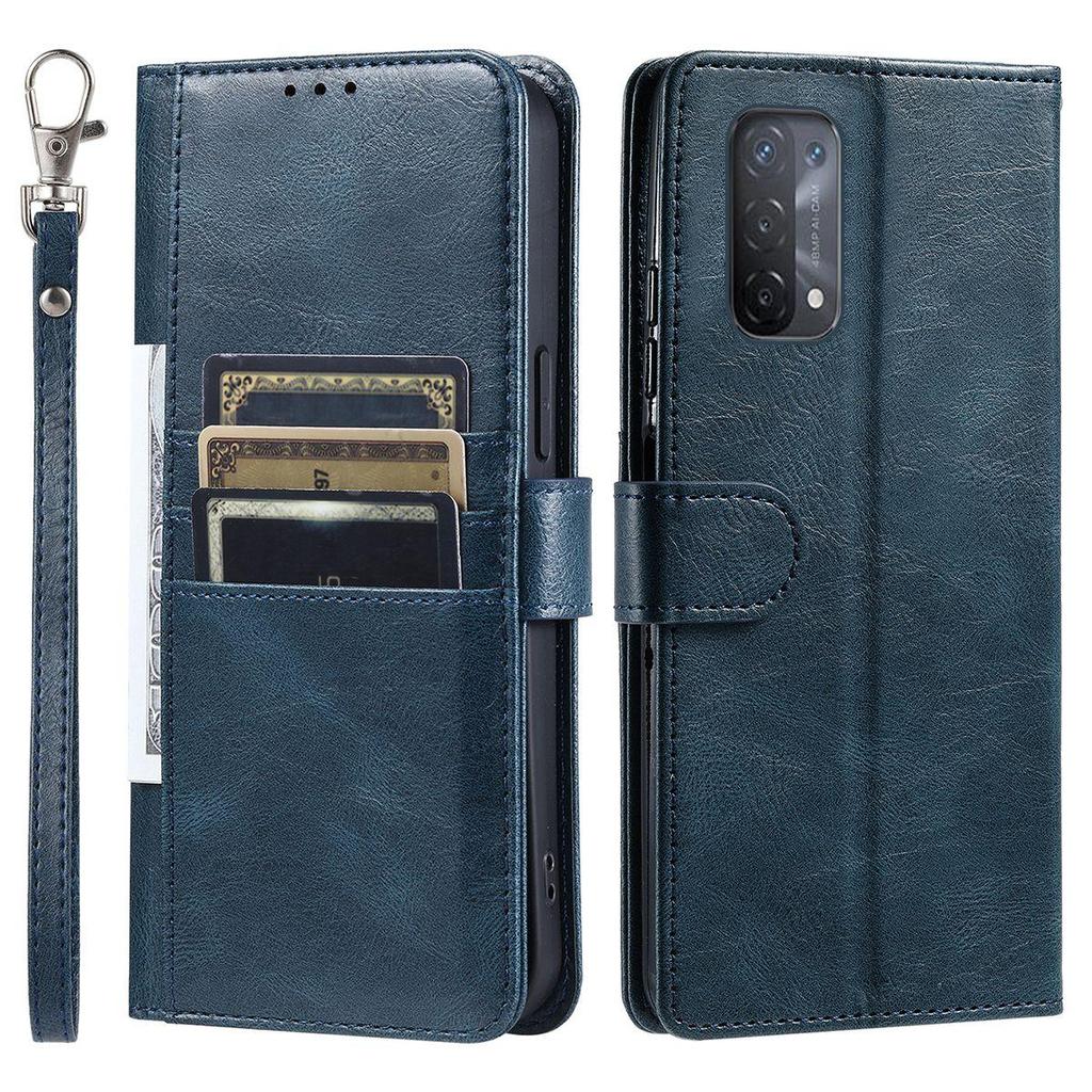 Cover for OPPO A95 4G,A74 5G,A54 Retro PU Leather Flip Wallet Phone Case Multi Card Slots