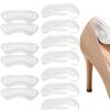 Adesivi per talloni in silicone Donna Uomo Alleviamento Cuscino per scarpe Cuscinetti per talloni in gel Scarpe troppo grandi Inserti antiscivolo Protezione per tallone
