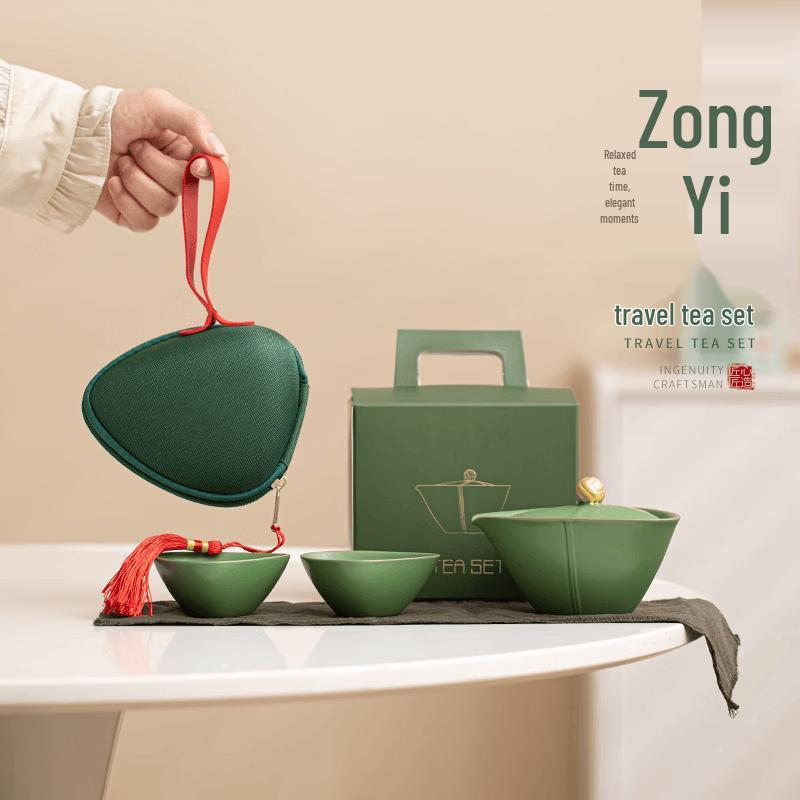 Cha Xun Portable Ceramic Tea Set