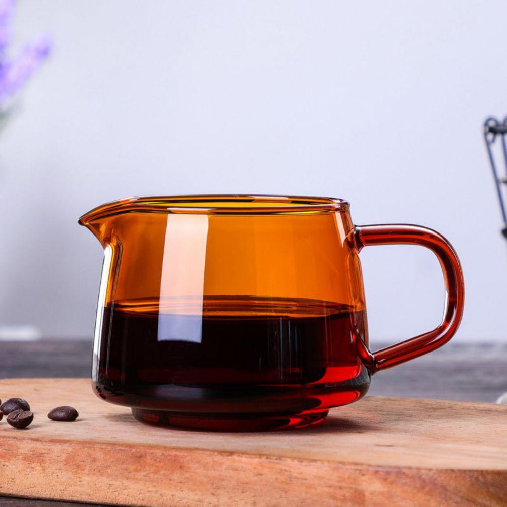 300/550ml High Temperature Resistant Glass Coffee Pot Pour Over Range Coffee Server Carafe Drip Coffee Cup Milk Jug Tea Kettle