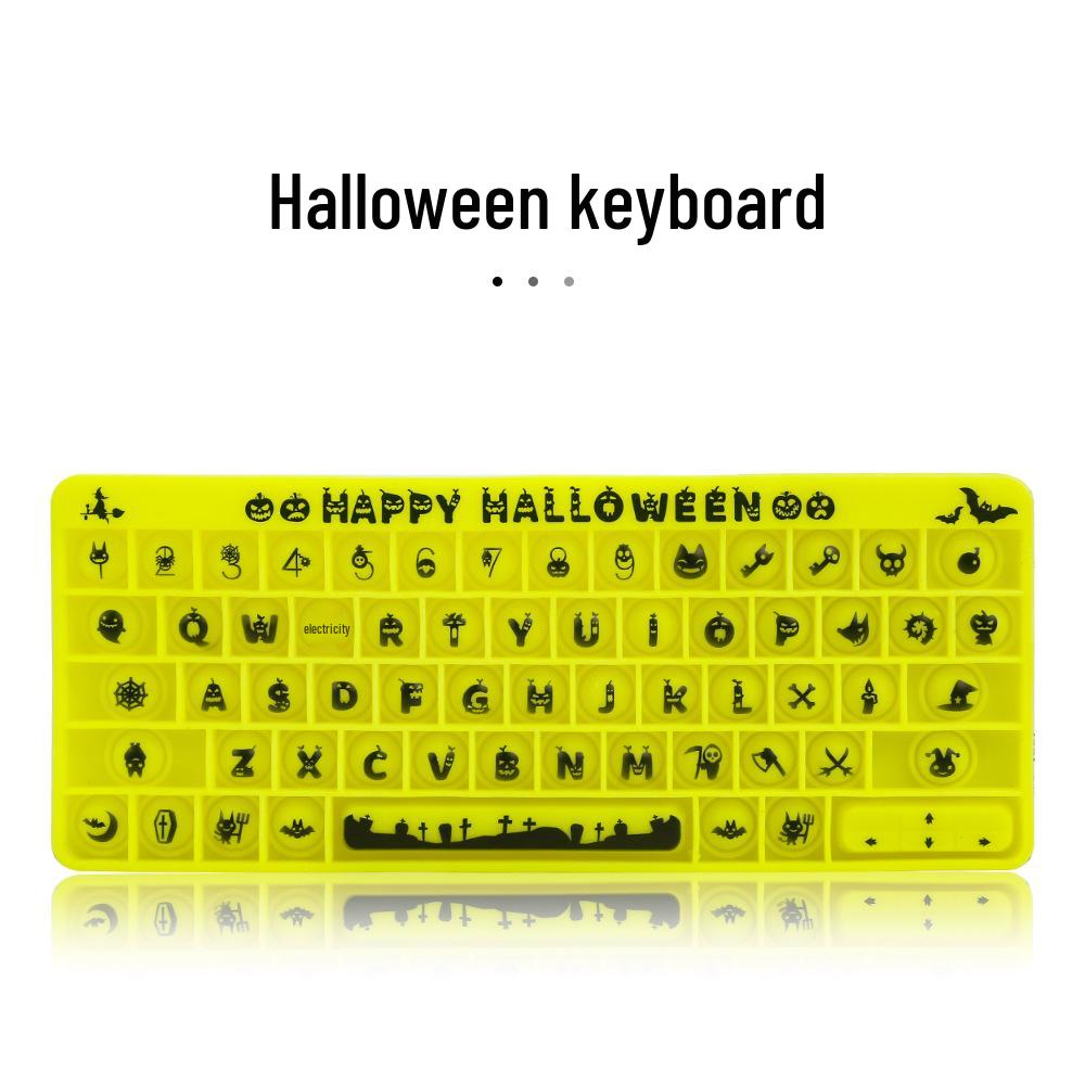 Silicone Educational Decompression Toy Calculator & Keyboard for Kids - Halloween & Christmas Theme