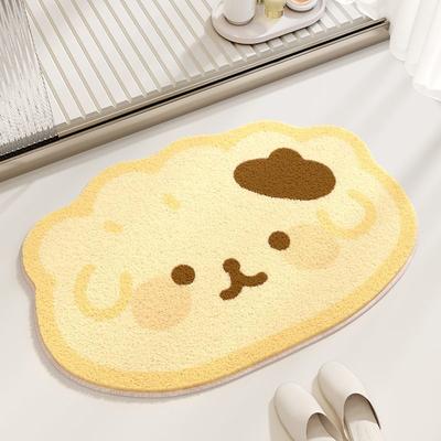 Imitation Cashmere Bathroom Floor Mat Bathroom Absorbent Anti Slip Mat Toilet Quick Drying Foot Mat Carpet