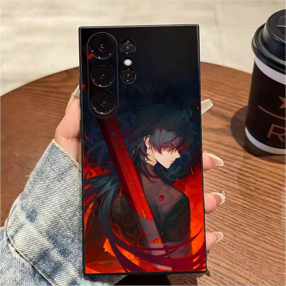 B-Blade Ying-xing Dark Phone Case For Samsung S25,S24,S21,S22,S23,S20,Ultra,S26,Plus,Fe,Note,5G Black Cover