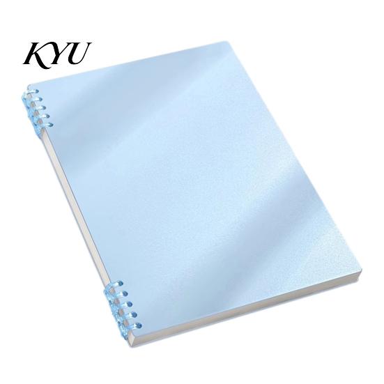 Agenda Notebook A5 Spiral Notebook, Lined /Horizontal Grid/Blank Inner Page, Flat Lay Journal for Notes Morandi Solid Color Cover Sketchbook