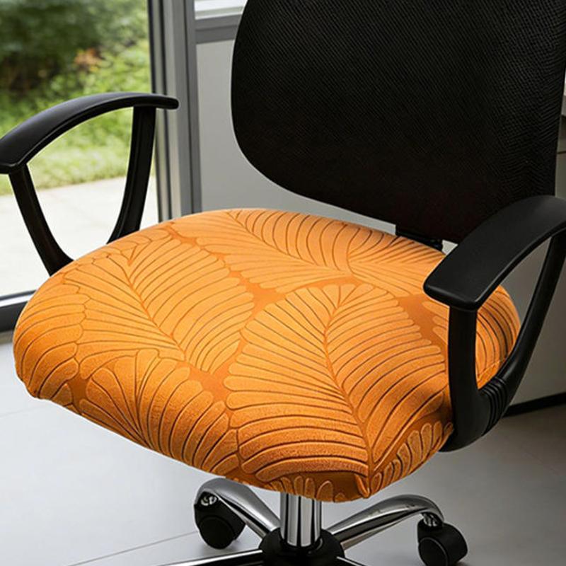 Stretch Chair Cover for Office Computer Seat Universal Elastic Split Protector Washable Washable Seat Decor