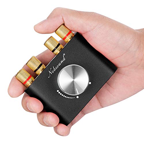 Upgraded Nobsound NS-01G Pro Power Amplifier, Bluetooth 5.0, 100W, Digital Power Amplifier for Speakers, HiFi Audio, with Power Supply (Black)