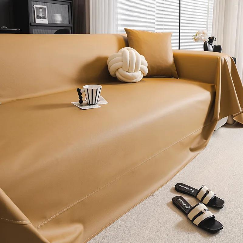 EIFLOY-PU Leather Waterproof Sofa Covers for Dogs, 4 Seater, Armchair Protector, Universal Sofa Towel, Couch Slipcover, 3 Seater
