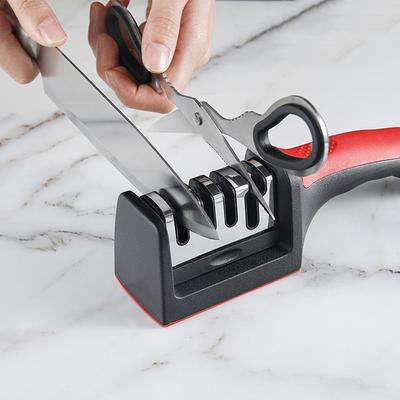 3/4 Segment Knife Sharpener Kitchen Professional Knife Sharpener Handheld Multifunctional Sharpening Stone Manual Knife Sharpene