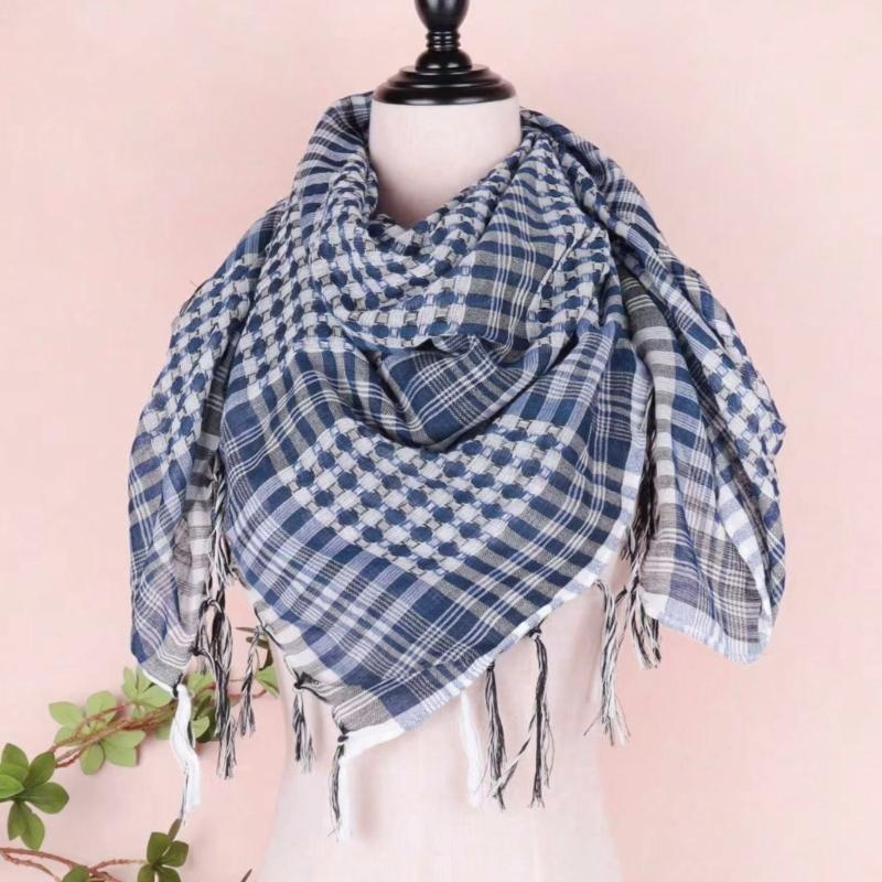 Multifunctioneel Arafat Hijab Sjaal Kwastjes Sjaal Bandana Volwassene Woestijn Arabische Shemagh Hoofddoek Arabische Dubai Saoedi Hoofdbedekking