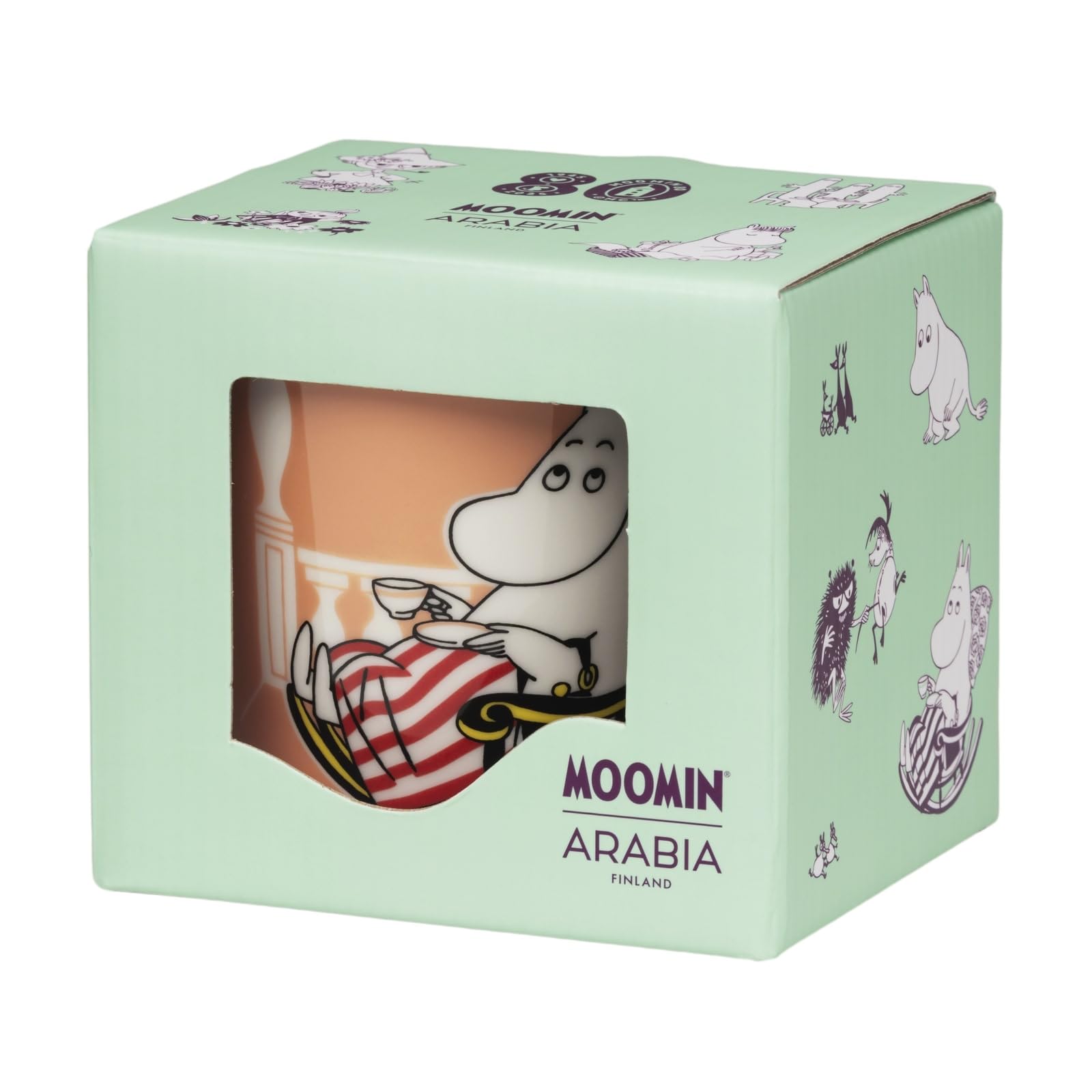 [Official Import] Moomin Arabia Moomin Classic Mug 80th Anniversary Moominmamma Marmalade 0.3L