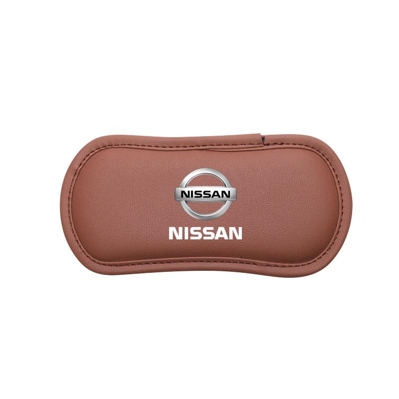 Leather Car Pillow Car Knee Pad Elastic Memory Foam Leg Pad For Nissan Nismo Tiida Sylphy Teana X Trail T30 T32 Almera Qashqai J10 J11