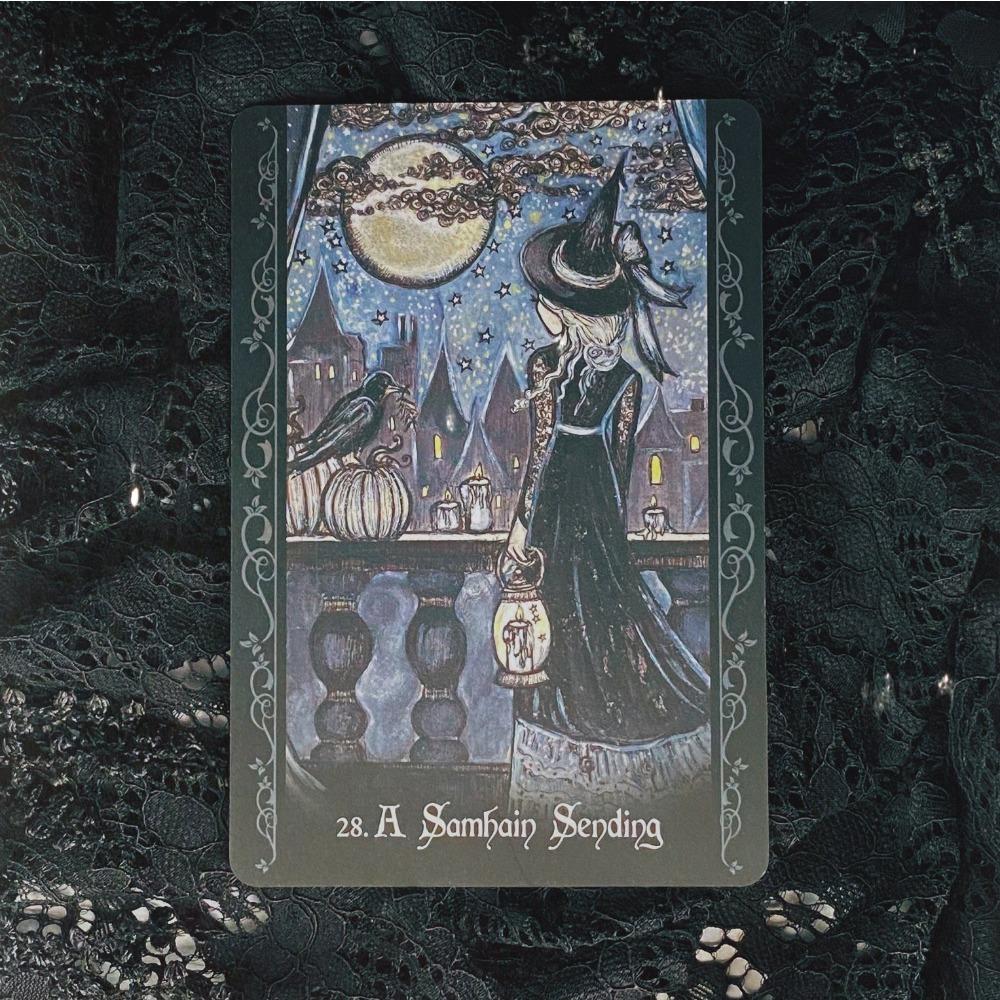 11*6,5 cm Oracolul vrăjitoarei solitare: Cunoștințe, înțelepciune și lumină pentru cărțile dvs. magice 45 buc