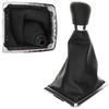 Ford Focus Mk2 04-11 BLACK Gear Shift Knob + Gaiter with CHROME Frame 5 SPEED