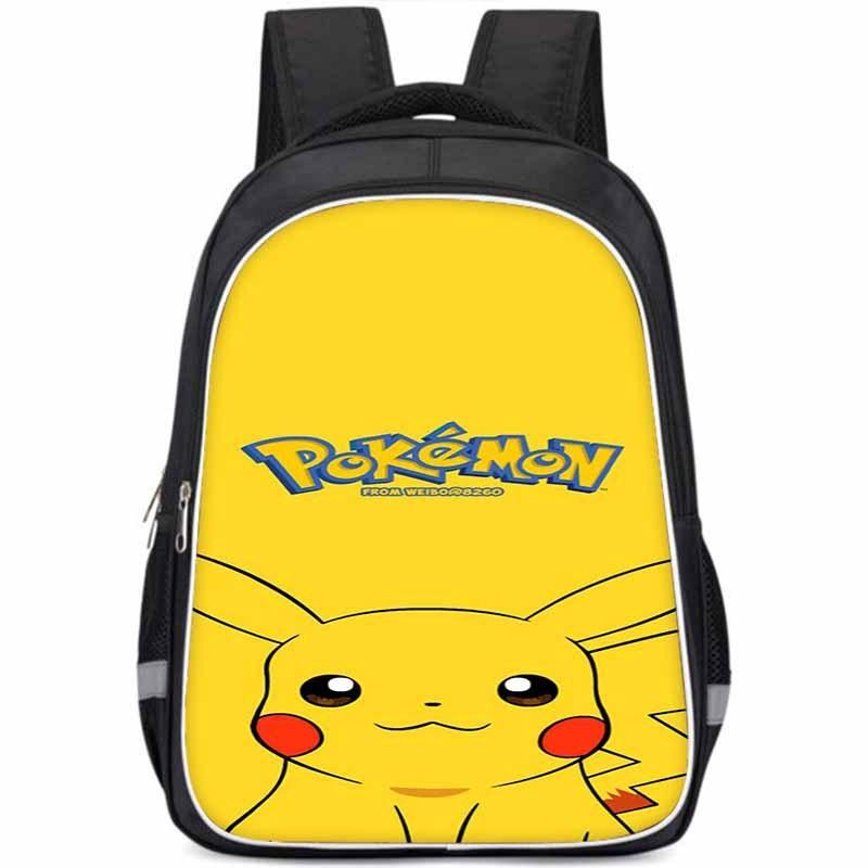 Pikachu Large Capacity Lightweight 3d Oxford Cloth Kids Backpack For School Education