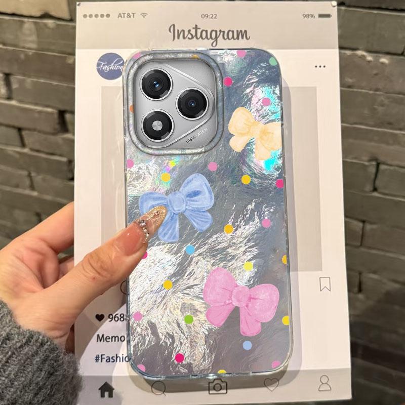 Coque Mignonne Colorée Nœud Cœur Filles Pour Honor 400 Pro X9c Magic7 Magic6 200 Lite Smart X9a X8a X8b X8c X7c X7b X8 Housse