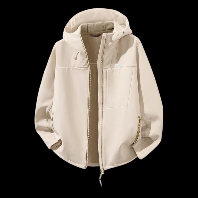 ROMON Men's Windproof Fleece Lined Softshell Jacket